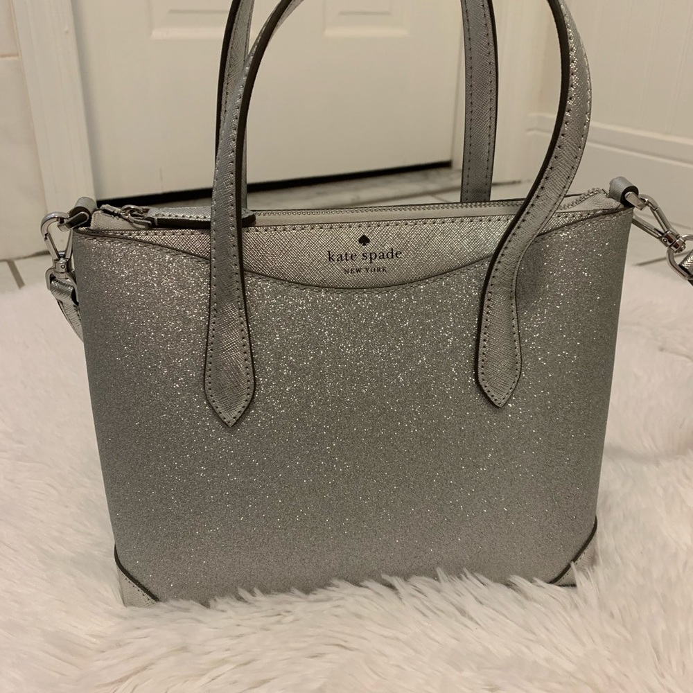 Kate spade like new glitter handbag